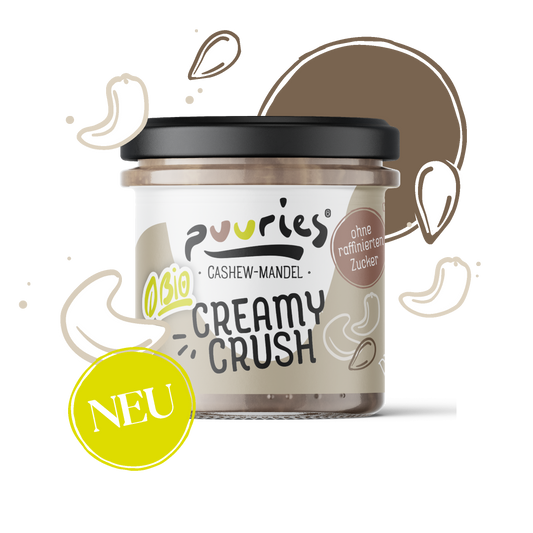 puuries® Creamy Crush Bio-Cashew-Mandelaufstrich