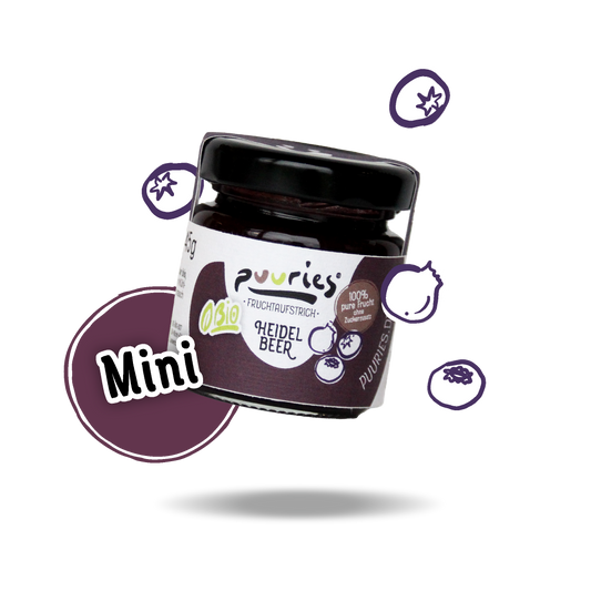 Mini puuries®  Bio-Fruchtaufstrich Heidelbeer