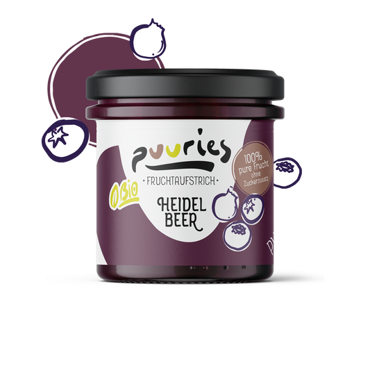 puuries®  Bio-Fruchtaufstrich Heidelbeer